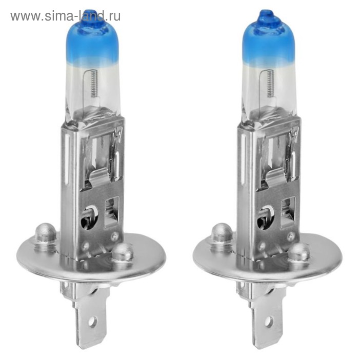 Лампа автомобильная VALEO Blue Effect, H1, 12 В, 55 Вт, набор 2 шт, 32604 32604