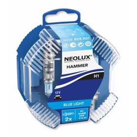 

Лампа автомобильная NEOLUX Blue Light, H1, 12 В, 55 Вт, набор 2 шт, N448B-DuoBox