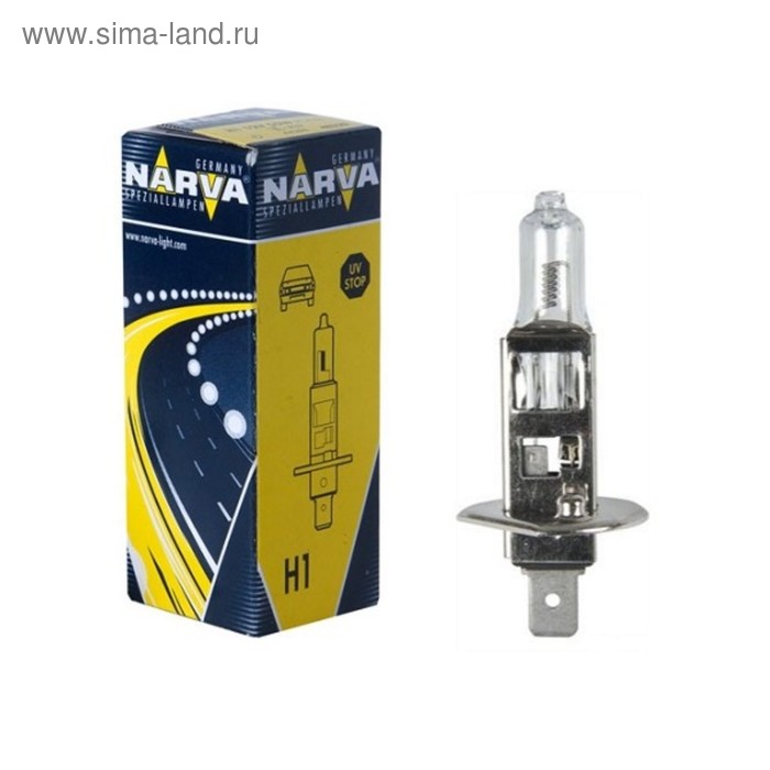 Лампа автомобильная Narva Rally, H1, 12 В, 100 Вт, 48350 лампа автомобильная narva standard h1 24 в 70 вт p14 5s
