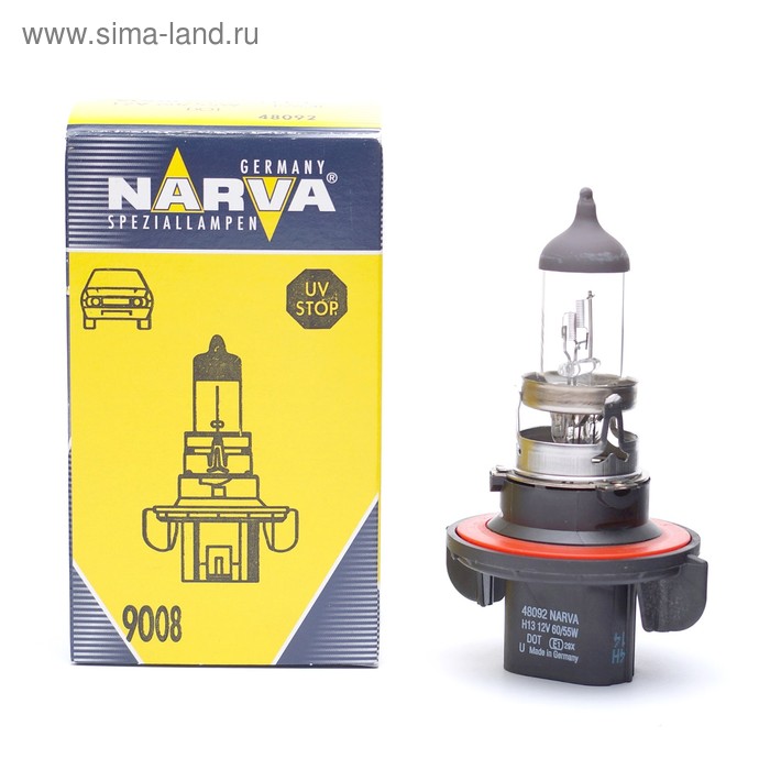 

Лампа автомобильная Narva, H13, 12 В, 60/55 Вт, 48092