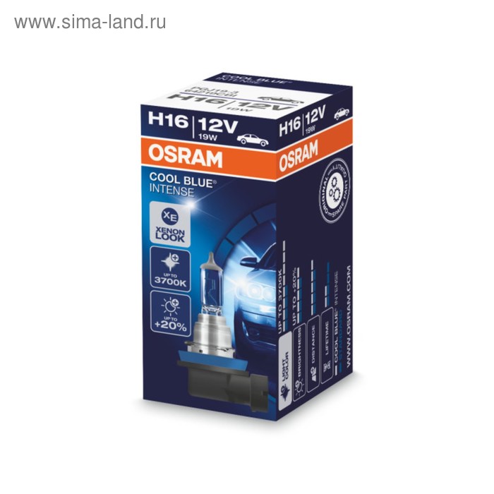 фото Лампа автомобильная osram cool blue intense, h16, 12 в, 19 вт, 64219cbi