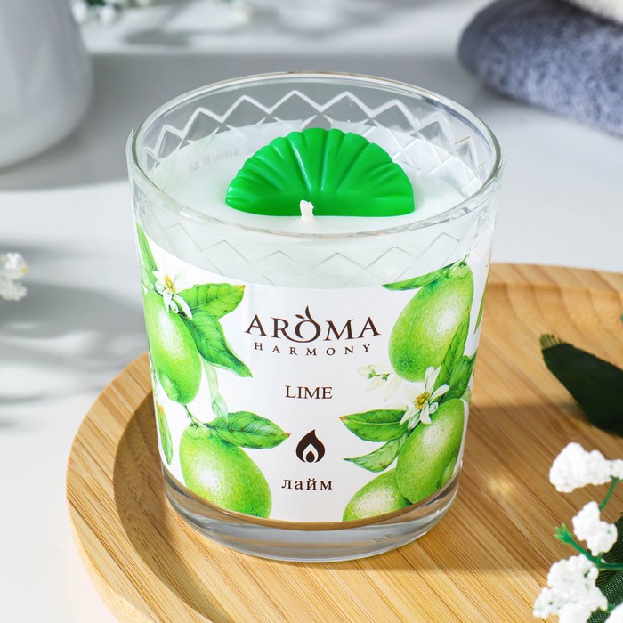 Ароматическая свеча Aroma Harmony "Лайм", 160 г