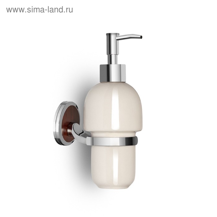 Дозатор для жидкого мыла, керамика, хром LT13109