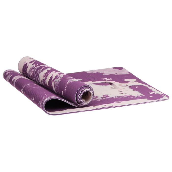 фото Коврик для йоги 183 × 61 × 0,8 см, цвет фиолетовый sangh