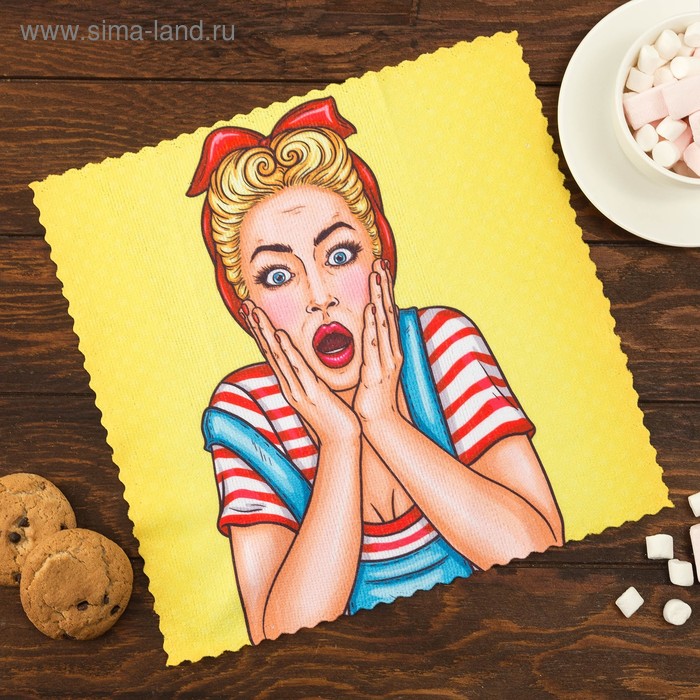 

Полотенце Этель Love Life "Яркая" 30*30 см, 100% п/э