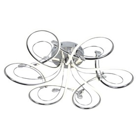 

Люстра G61222/6CR, 102Вт LED, цвет хром, с ПДУ