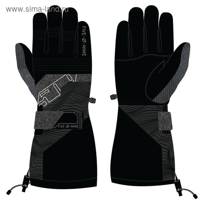 Перчатки 509 Range с утеплителем, серый, чёрный, L перчатки 509 backcountry с утеплителем серый чёрный m