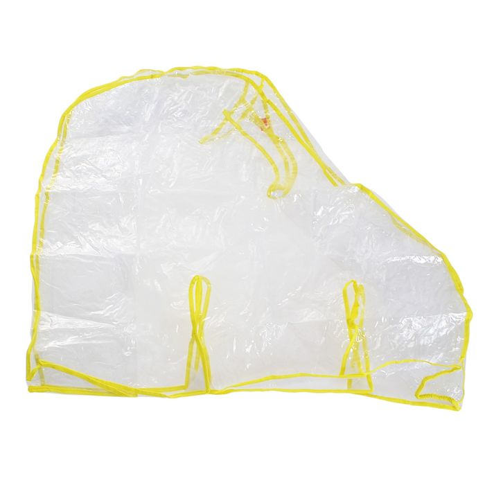 Дождевик для коляски-трансформера из ПВХ-плёнки, окошко на завязках, цвета канта МИКС