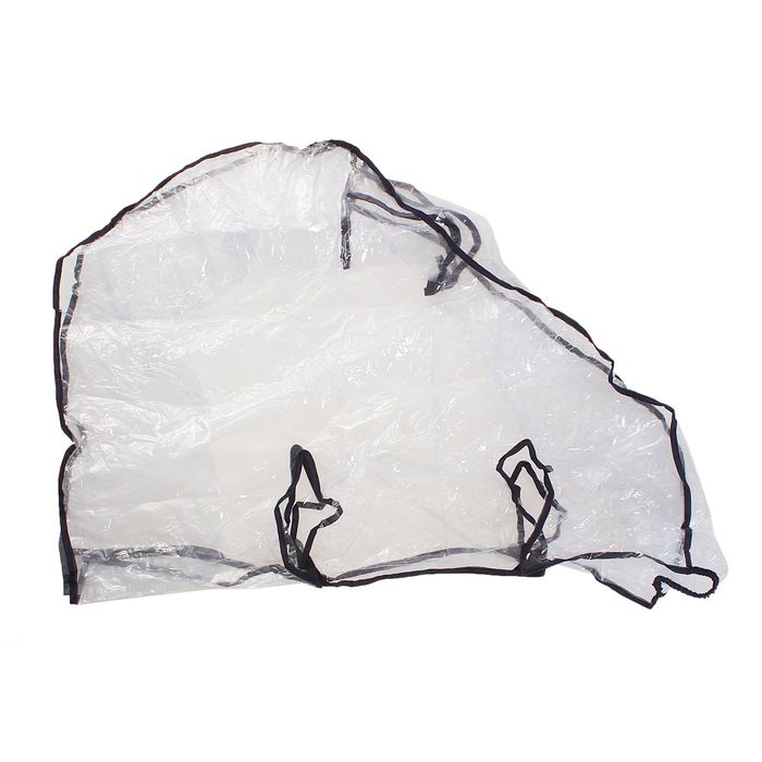 Дождевик для коляски-трансформера из ПВХ-плёнки, окошко на завязках, цвета канта МИКС