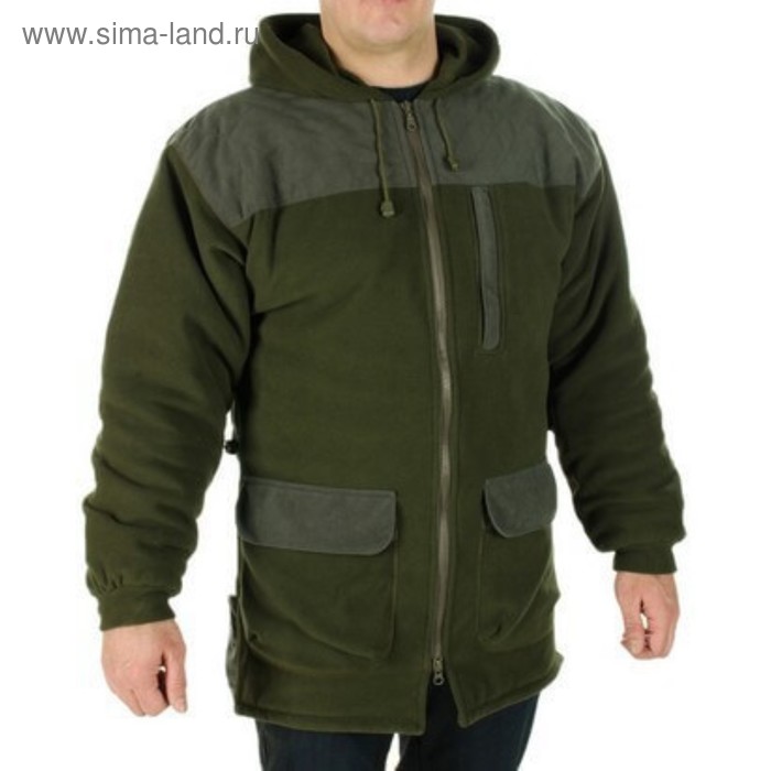 Флисовая куртка с подогревом RedLaika RL-H-F01, 60-62, 3 греющих элемента, 6 - 22 часа, 4400 мАч