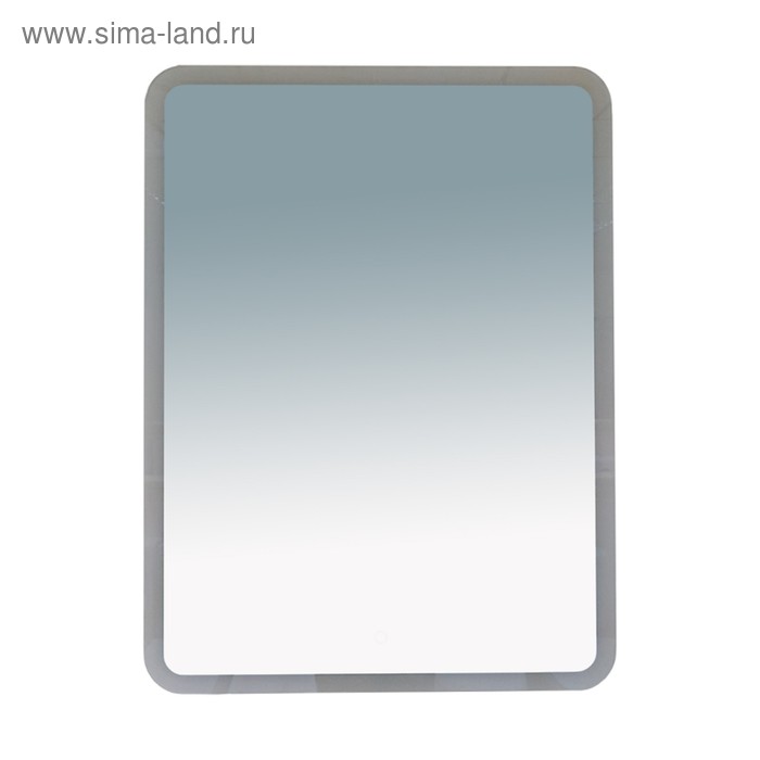 Зеркало 3 Неон -  LED 600х800 клавишный выключатель (с круглыми углами)