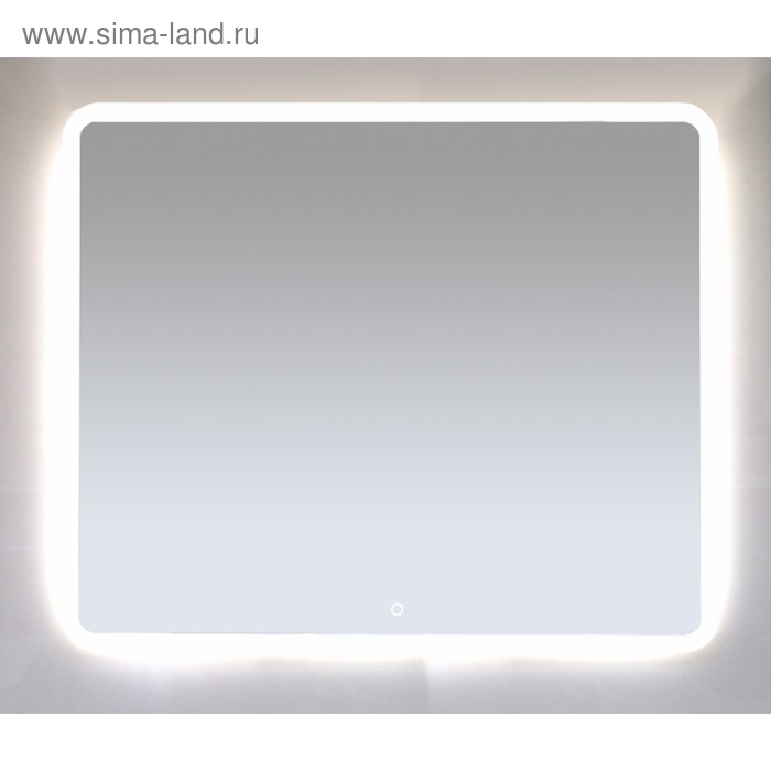 Зеркало 3 Неон -  LED 1000х800 сенсор на зеркале (с круглыми углами)