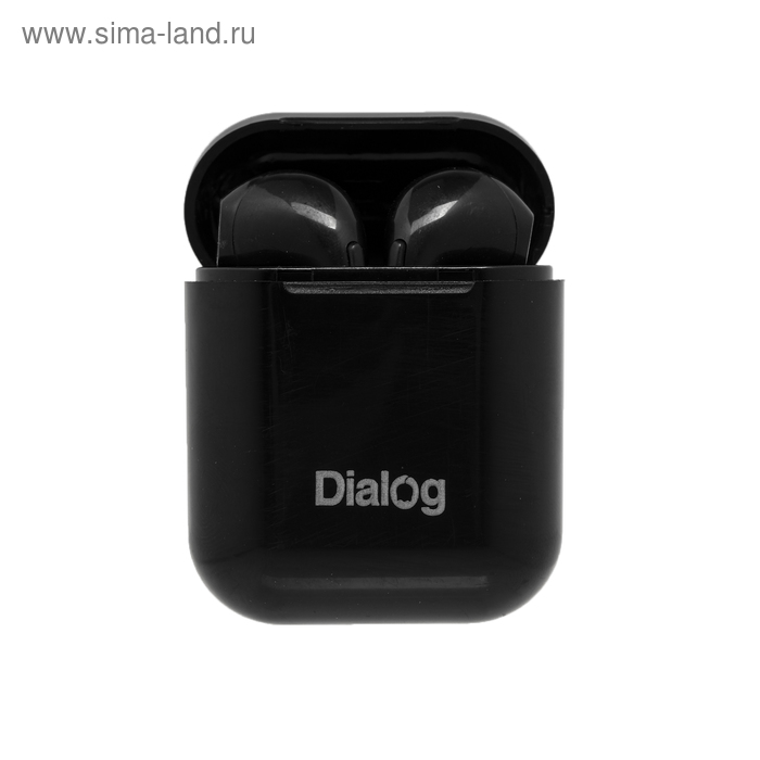 Наушники Dialog ES-25BT, беспроводные, вкладыши, микрофон, BT v5.0, 45/300 мАч, черные