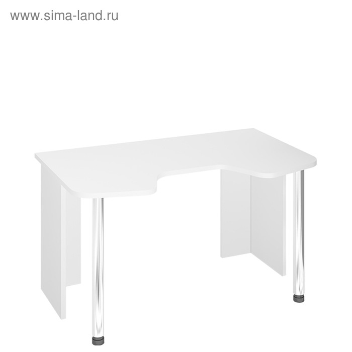 Стол СКЛ-Игр140, 1400 × 900 × 770 мм, цвет белый жемчуг стол skyland са 2л белый 1400 900 720 755мм