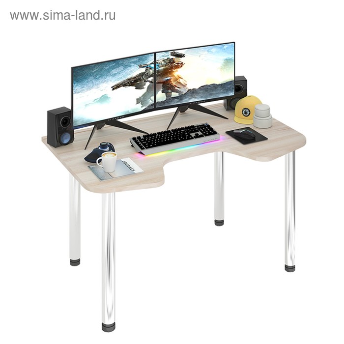 Стол СКЛ-Игр140МО, 1400 × 900 × 770 мм, цвет карамель стол компьтерный мэрдэс скл игр140мо ч черный