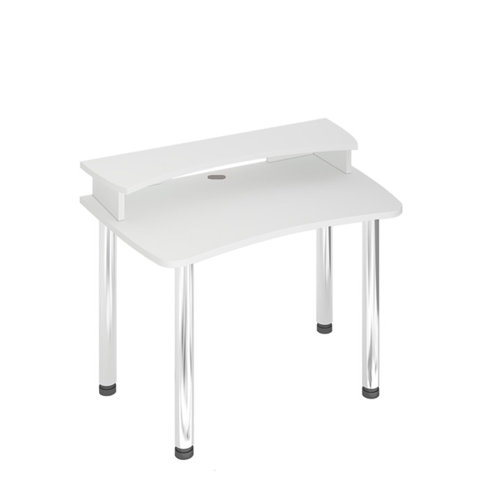 Стол СКЛ-Софт120МО с надстройкой, 1200 × 750 × 950 мм, цвет белый жемчуг стол скл софт120мо с надстройкой 1200 × 750 × 950 мм цвет карамель