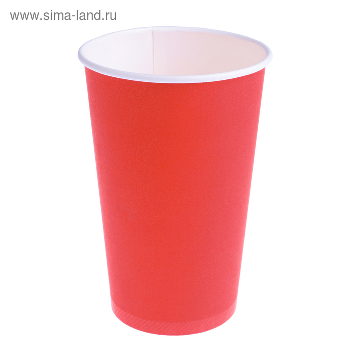 Стакан Красный, для горячих напитков 400 мл, диаметр 90 мм