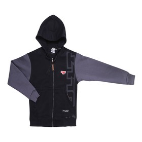 

Толстовка FullT на молнии T, размер S, цвет черный-серый