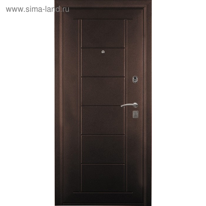 Входная дверь «ДОРЭКО 5», 2066 × 980 мм, правая, цвет антик медь входная дверь дорэко 5 2066 × 880 мм левая цвет антик медь