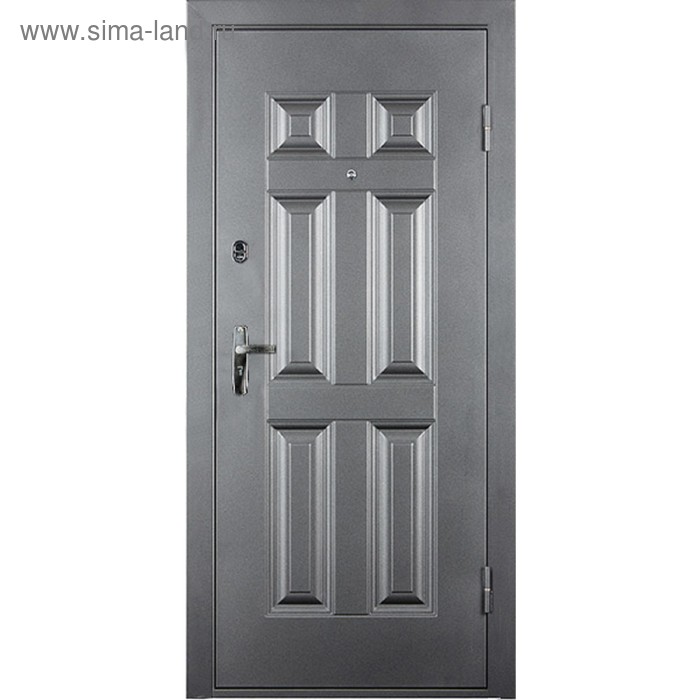 Входная дверь «ДОРЭКО 6», 2050 × 880 левая, цвет антик серебряный входная дверь дорэко 6 2050 × 880 левая цвет антик серебряный