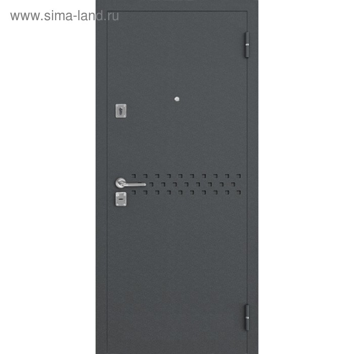 входная дверь salvadoor 5 2050 × 960 мм левая цвет чёрный шёлк Входная дверь SalvaDoor 1, 2050 × 960 мм, левая, цвет серый муар / лиственница белая