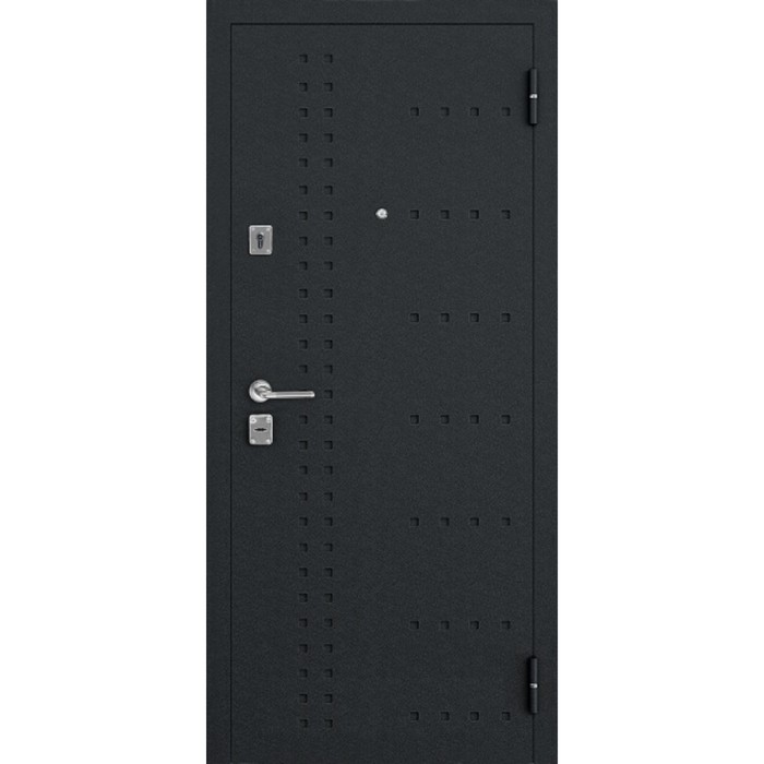 Входная дверь SalvaDoor 2, 2050 × 860 мм, левая, цвет чёрный муар / экодуб