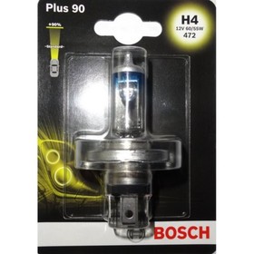 

Лампа автомобильная Bosch +90%, H4, 12 В, 60/55 Вт, 1987301077