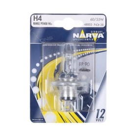 

Лампа автомобильная Narva +90%, H4, 12 В, 60/55 Вт, 48003