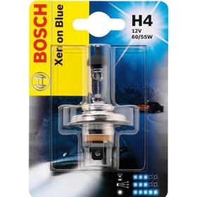 

Лампа автомобильная Bosch Xenon Blue, H4, 12 В, 60/55 Вт, 1987301010