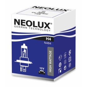 

Лампа автомобильная NEOLUX off-road, H4, 12 В, 100/80 Вт, N484