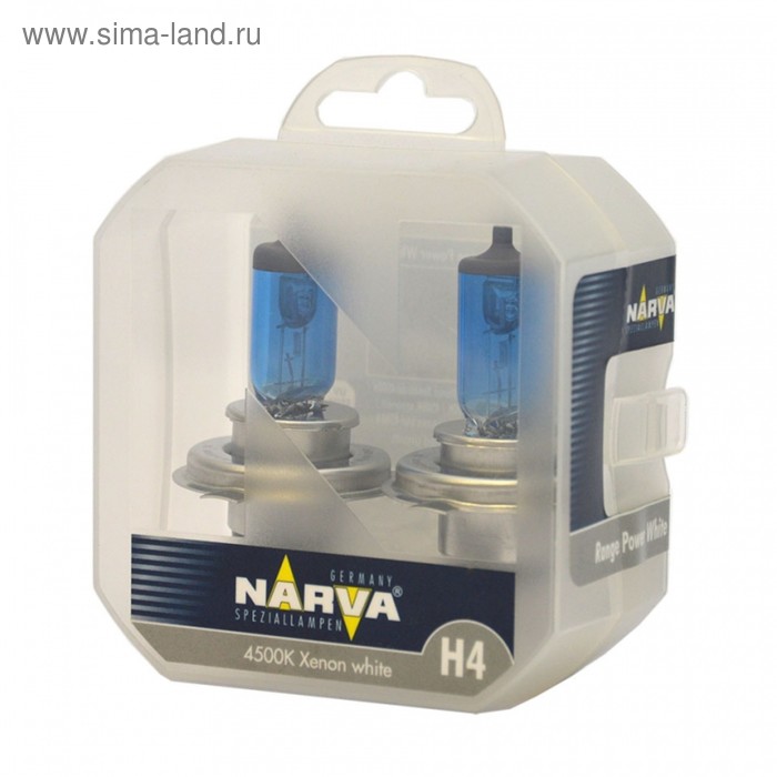 Лампа автомобильная Narva RPW, H4, 12 В, 100/90 Вт, +W5W, набор 2 шт, 98015 лампа автомобильная narva rally h4 12 в 130 100 вт 48951