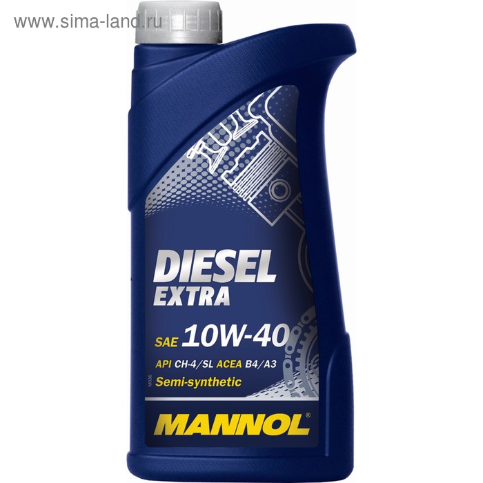 масло моторное mannol 4t п с 10w40 plus 4 л Масло моторное MANNOL 10w40 п/с Diesel Extra, 1 л