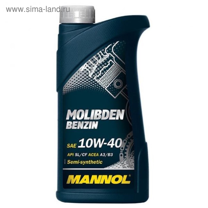 Масло моторное MANNOL 10w40 п/с Molibden Benzin, 1 л