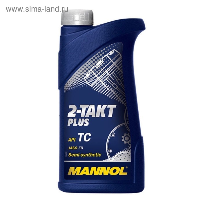 цена Масло моторное MANNOL 2Т п/с PLUS, 1 л