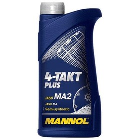 Масло моторное MANNOL 4T п/с 10w40 PLUS, 1 л от Сима-ленд