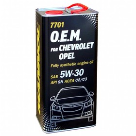

Масло моторное MANNOL 5w30 син. Chevrolet Opel 7701, 1 л