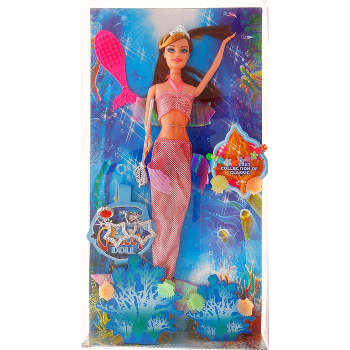 Кукла русалка в коробке, МИКС