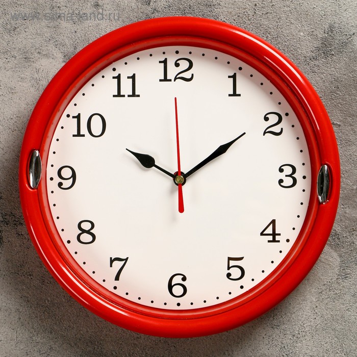 фото Часы настенные, серия: классика, "футроно", d=22 см, микс