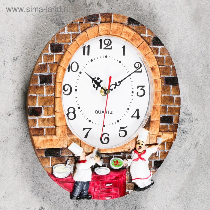 фото Часы настенные, серия: кухня, "стонхем", плавный ход, d-20 см