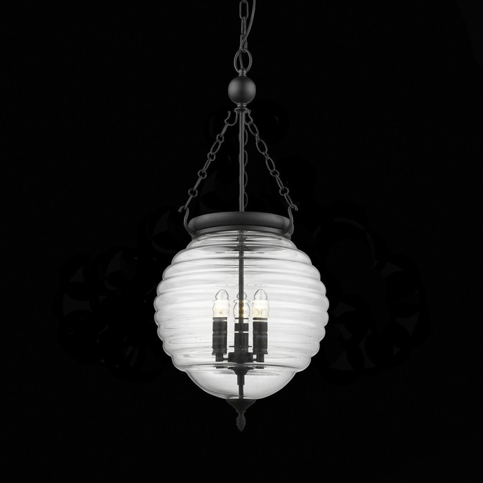 

Люстра подвесная St Luce. SL317.403.03. Sotto. 3х60 Вт, E14, 40х40х34 см, цвет чёрный