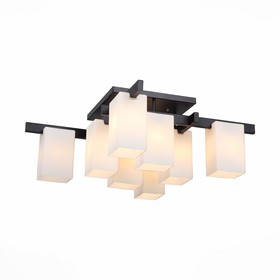 

Люстра CASET, 8x40Вт E27, цвет чёрный