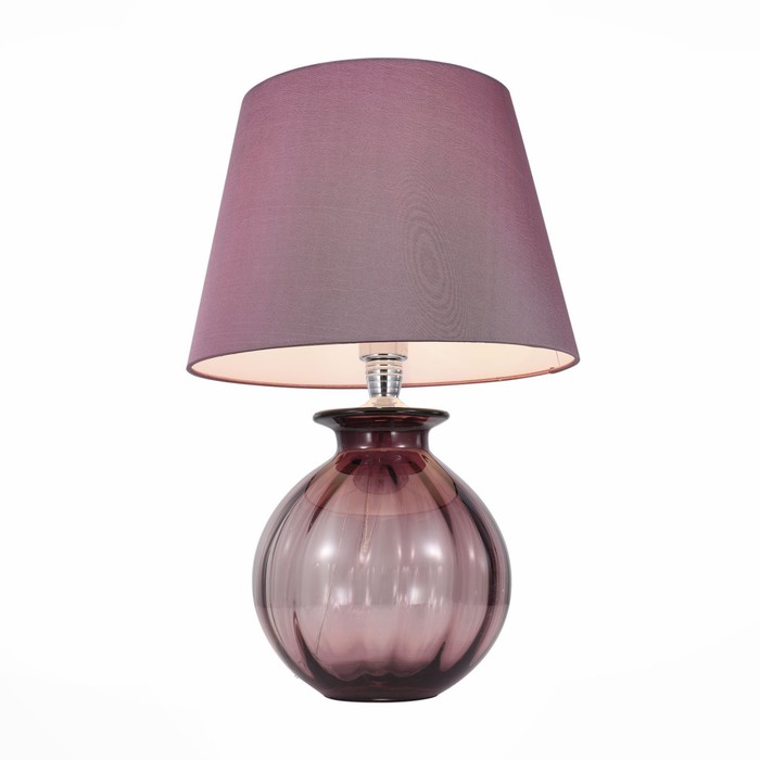 фото Настольная лампа calma, 60вт e27, цвет хром, пурпурный st luce