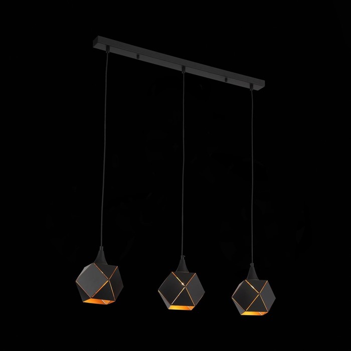 

Люстра подвесная St Luce. SL258.403.03. Enigma. 3х40 Вт, E14, 75х18х23 см, цвет чёрный