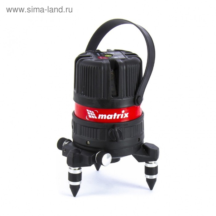 

Уровень лазерный Matrix 35061, 20 м, 5 лучей, 0.3 мм/м, 5/8", красный
