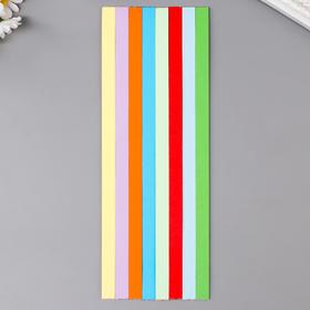 Полоски для квиллинга "Цветное ассорти" (набор 126 полосок) ширина 1,2 см (26*9,5 см) от Сима-ленд