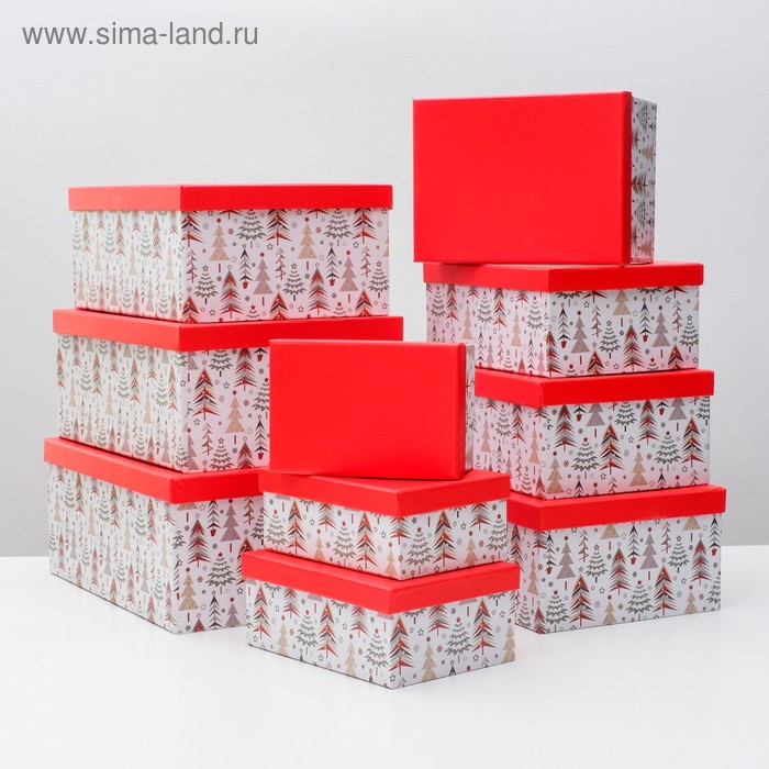 

Набор коробок 10 в 1 "Лесок", прямоугольный, 37,5 х 29 х 16 - 19 х 13 х 7,5 см