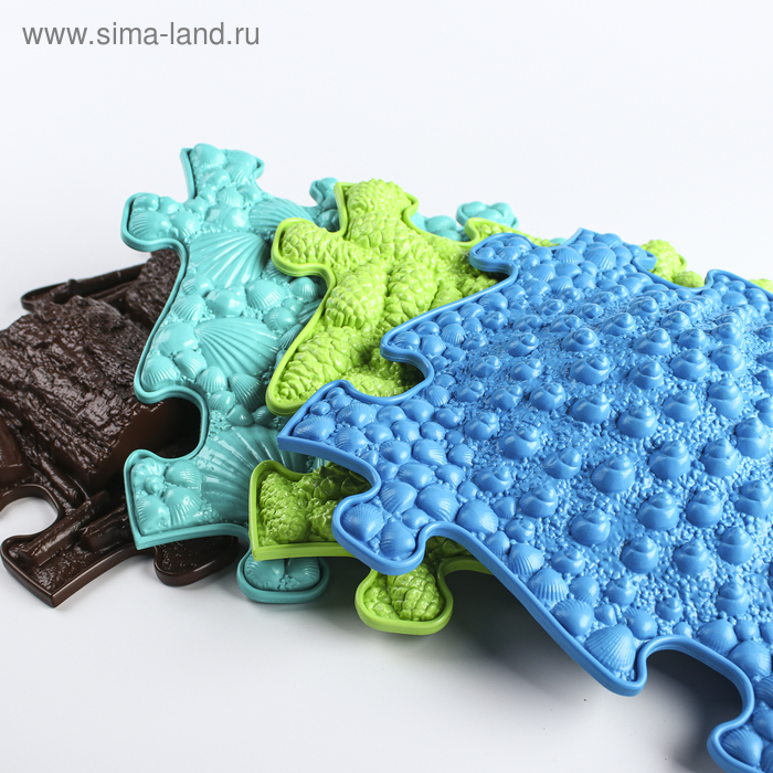 фото Детский массажный коврик микс, 16 модулей, цвет микс