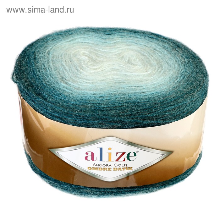 

Пряжа "Angora Gold ombre batik" 20% шерсть, 80% акрил 825м/150гр (7230 принт)