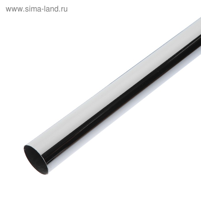 

Труба, 3 м, d=25 мм, сталь 0.6 мм, цвет хром