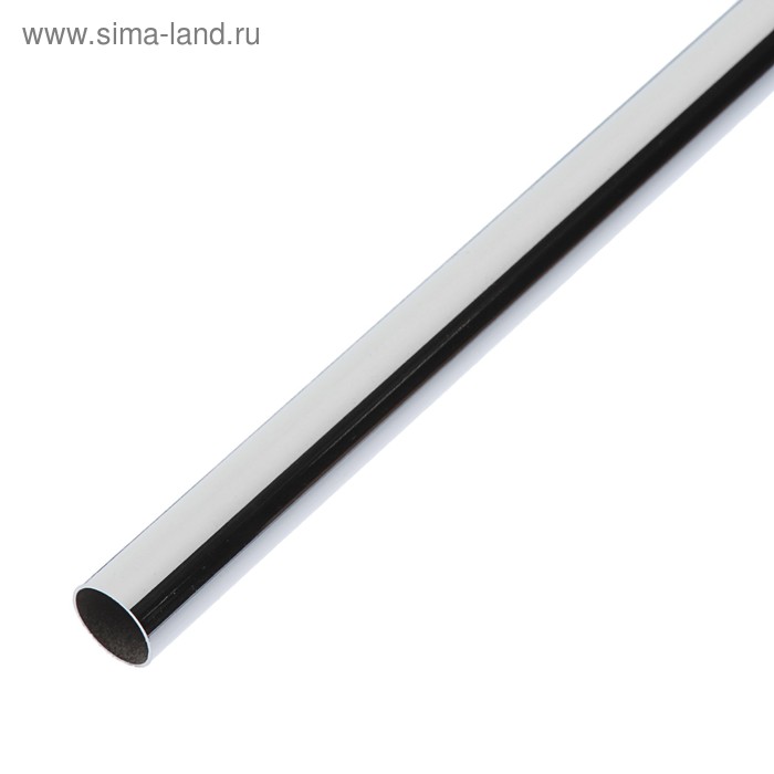 Труба, 3 м, d=16 мм, сталь 0.7мм, цвет хром труба 3 м d 16 мм сталь 0 7мм цвет хром